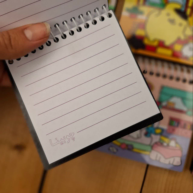 دفترچه طرح حیوانات سه بعدی 10 در 10 سانت جلد چوبی 40 برگ برند چوبینا