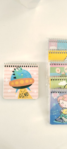 دفترچه یاداشت فانتزی افرا جلد مقوایی گلاسه ای با صفحات رنگی 10 در 10 س