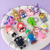 آویز کلید سیلیکونی میکس فانتزی (دسته کلید)