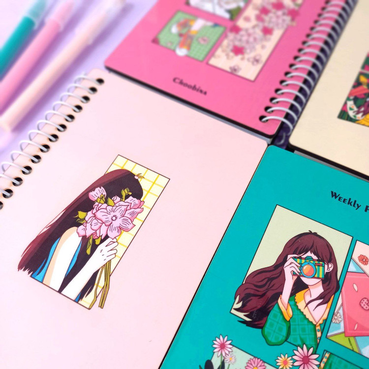 پلنر هفتگی چوبینا 50 برگ جلد چوبی