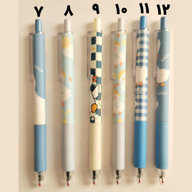 روانویس 0.5 فشاری (خودکار) پینترستی بدنه رنگی جوهر آبی