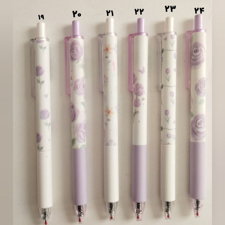 روانویس 0.5 فشاری (خودکار) پینترستی بدنه رنگی جوهر آبی