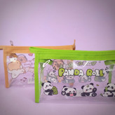 جامدادی شفاف برند موکا دور چرمی طرح فانتزی (19 * 13 س)