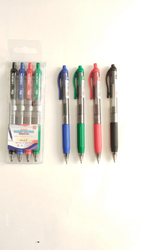 ست روان نویس فشاری کینگ مدل 1031-1302 بسته چهار رنگی نوک 0.5