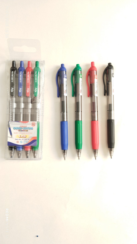 ست روان نویس فشاری کینگ مدل 1031-1302 بسته چهار رنگی نوک 0.5